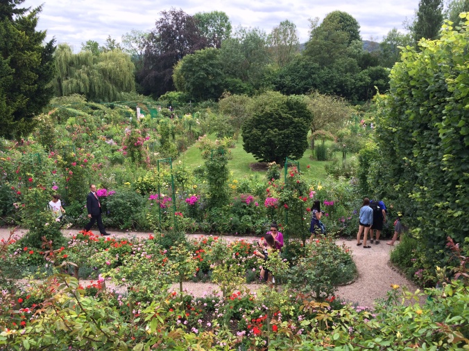 The view of the garden from Monet's bedroom